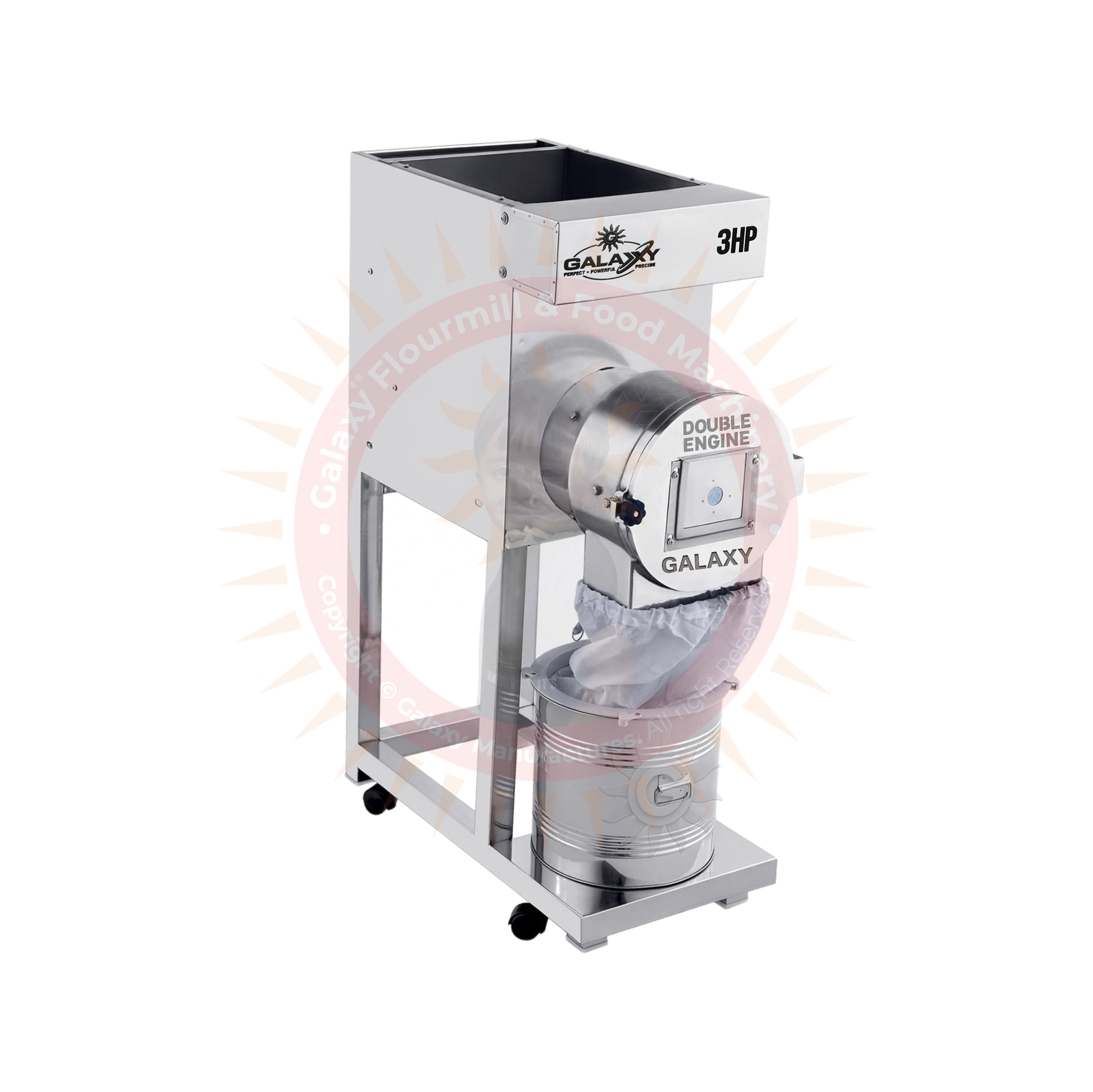 3HP SS PULVERIZER - DOUBLE CHAMBER