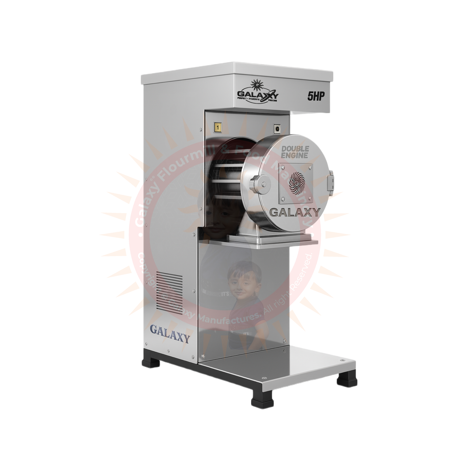 5HP PREMIUM SS PULVERIZER - DOUBLE CHAMBER