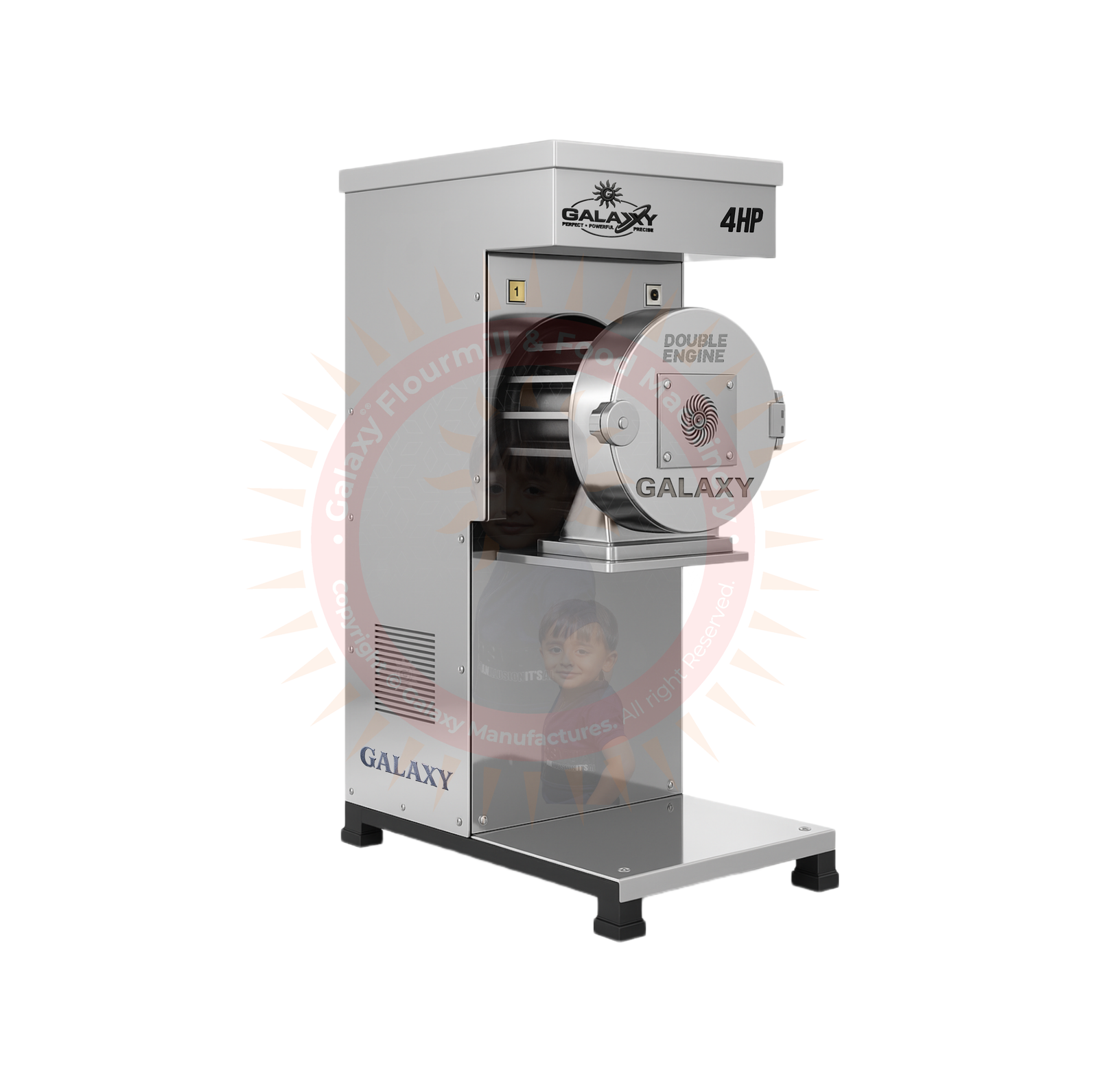 4HP PREMIUM SS PULVERIZER - DOUBLE CHAMBER