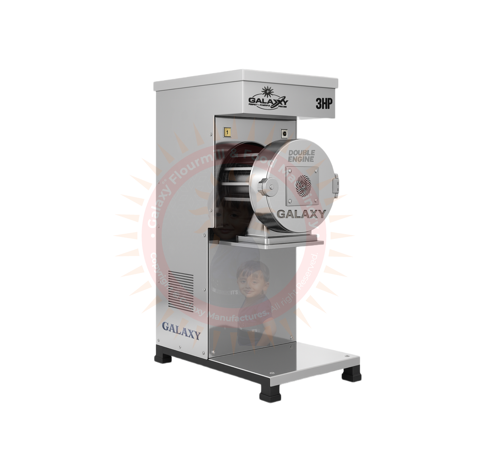 3HP PREMIUM SS PULVERIZER - DOUBLE CHAMBER